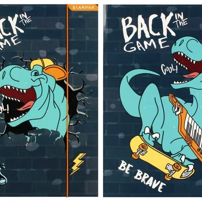 Teczka A4 z Gumką Skate Dino /Starpak