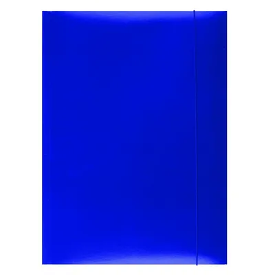 Teczka Z Gumką Office Products Karton A4 300Gsm 3-Skrz. Niebieska