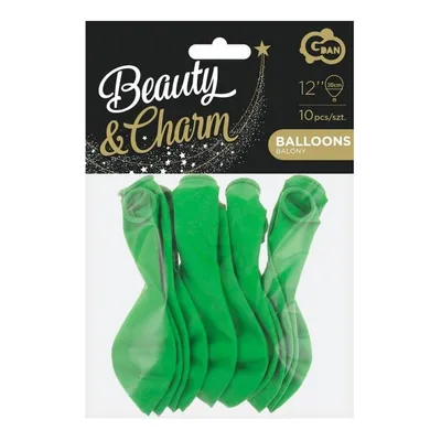 Balony Beauty&Charm, pastelowe zielone 12"/ 10 szt. /GoDan