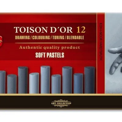 Pastele Suche 8522G Toison D'Or 12 kol. Szare /Koh-I-Noor