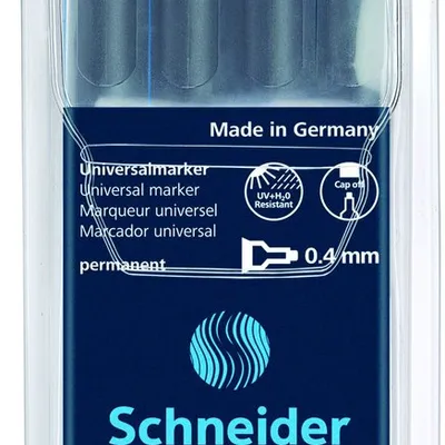 Zestaw Foliopisów Permanentnych Schneider Maxx 220 S 04 mm 4 Szt. Miks Kolorów