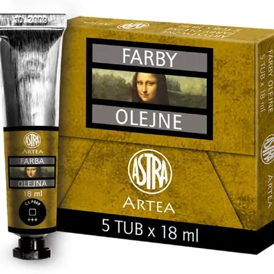 Farba Olejna 18ml Tubka Czerń Kostna /Astra
