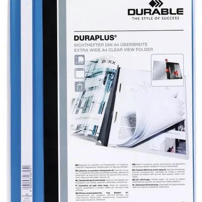 Skoroszyt Prezentacyjny A4+ Duraplus Niebieski /Durable 257906