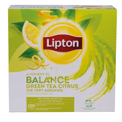 Herbata Lipton Green Tea Citrus 100 Torebek