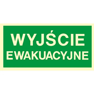Znak TDC Wyjście Ewakuacyjne /TDC