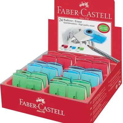Gumka Sleeve Mini Transparentna Faber-Castell