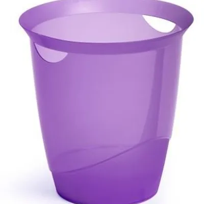 Kosz Na Śmieci Trend 16 Litrowy Fioletowy Przezroczysty /Durable 1701710992