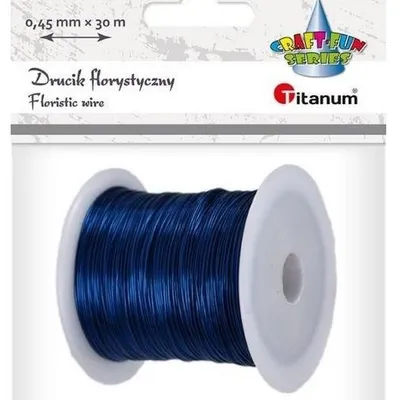 Drucik Florystyczny 0.45mm x 30m Niebieski /Titanum