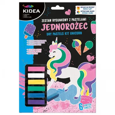 Zestaw Rysunkowy z Pastelami Jednorożec /Kidea