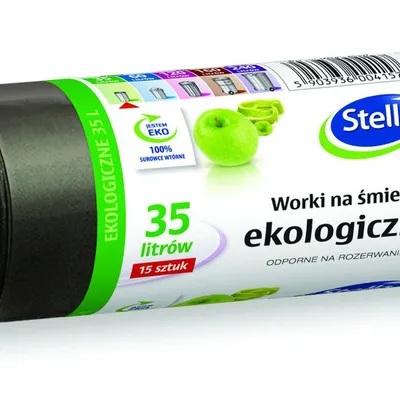 Worki Na Śmieci 35L A'15 Grube Lux Czarne /Stella