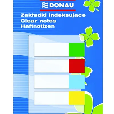 Zakładki Indeksujące 4x20 45x12mm 4 Kolory /Donau