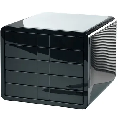 Zestaw 5 Szufladek Han Ibox Abs A4 Czarny
