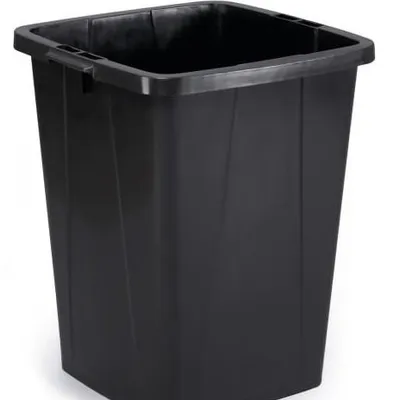 Kosz Na Śmieci Durabin 90 Litrowy Czarny Kwadratowy /Durable 1800505221