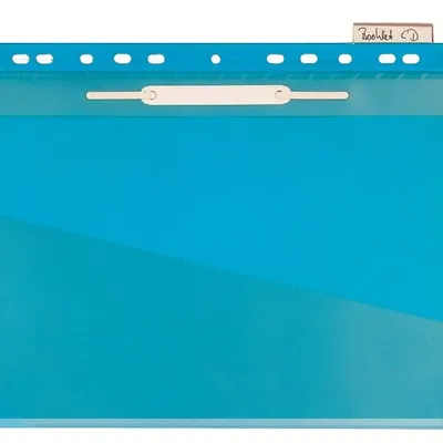 Teczka Zawieszana A4 PVC Wpinana do Segregatora Listwa Niebieska /Durable 256006