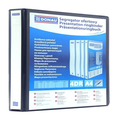 Segregator Ofertowy Donau PP A4/4Rd/40 Czarny