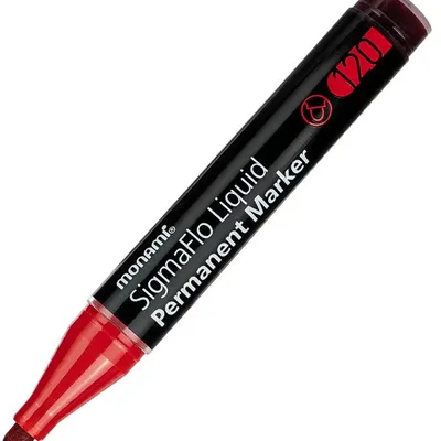 Marker permanentny SigmaFlo B 120 czerwony MonAmi (2080151503)