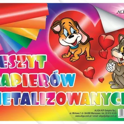 Zeszyt Papierów B5 Kol Metalizowanych /Aliga