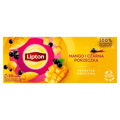 Herbata Lipton Owocowa Mango I Czarna Porzeczka 20 Torebek