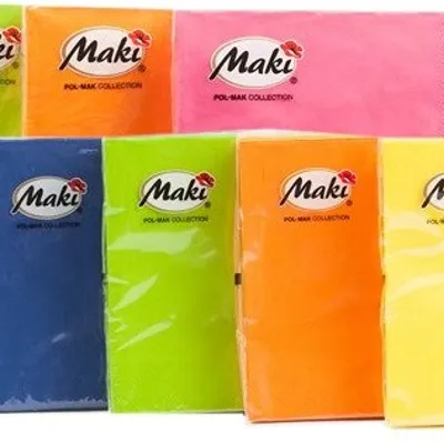 Serwetki Maki 33X33 Jednobarwne