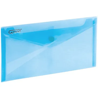 Koperta na zatrzask 225x124mm GRAND ZP-046-DL niebieska