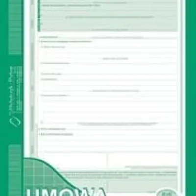 Umowa o Pracę A4 Oryg.+1k Pion 500-1N (nowa) /MiP