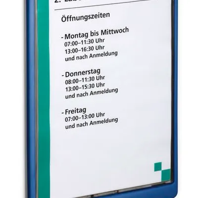 Tabliczka Przydrzwiowa Click Sign A4 210x297mm Granatowa /Durable 486707
