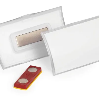 Identyfikatory magnetyczne seria Click Fold 40 x 75 mm op. 10 szt / Durable