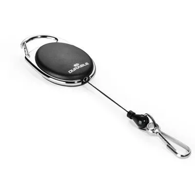 Mechanizm Ściągający Jojo Style (Karabińczyk) 80cm 10szt. Czarny /Durable 832701