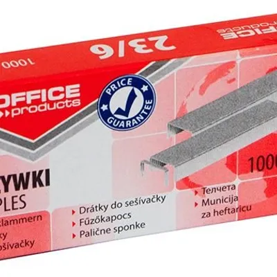 Zszywki Office Products 23/6 1000Szt.
