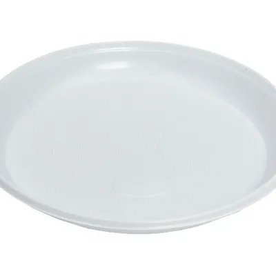 Talerz Plastikowy PP 220mm Niedzielony A'100 Biały Wielorazowy