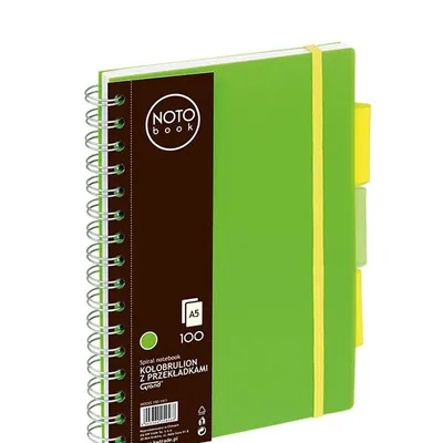 Kołobrulion Grand NOTObook A5 100 zielony kratka
