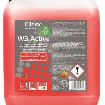 Preparat Clinex W3 Active Bio 5L 77-517 Do Mycia Sanitariatów I Łazienek