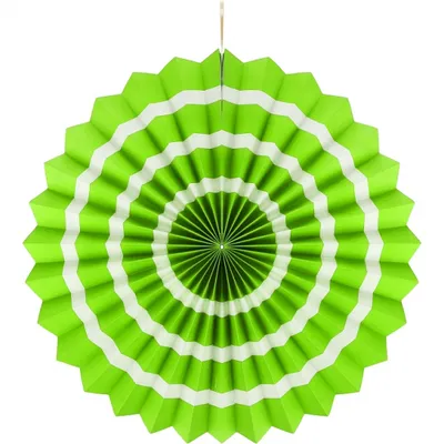 Rozeta dekoracyjna "Biały pasek", pistacjowa, śr. 40 cm KK /GoDan