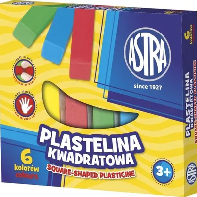 Plastelina 6 kol. Kwadratowa [83811908] /Astra