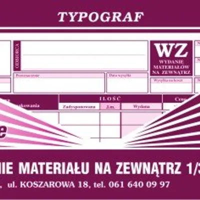 WZ 1/3 A4 Wielok. Poziom 01099 /Typograf