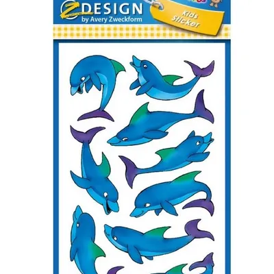 Naklejki Ozdobne Brokatowe Avery ZDesign No.53444 Delfiny