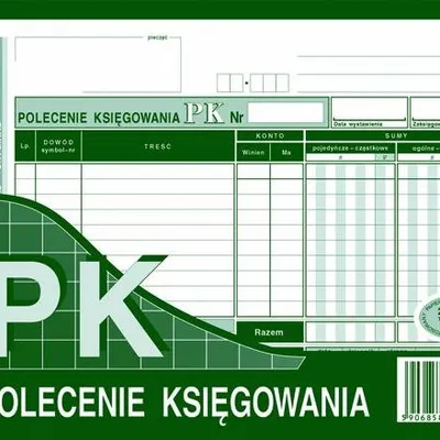 Polecenie Księgowania PK A5 Oryg.+1k Poziom 412-3 /MiP