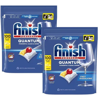 Kapsułki Do Zmywarki Finish Quantum Lemon 2x100sztuk