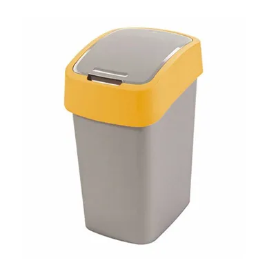 Kosz Na Śmieci 25L Flip Uchylny Srebrno-Pomarańczowy /Curver 190169