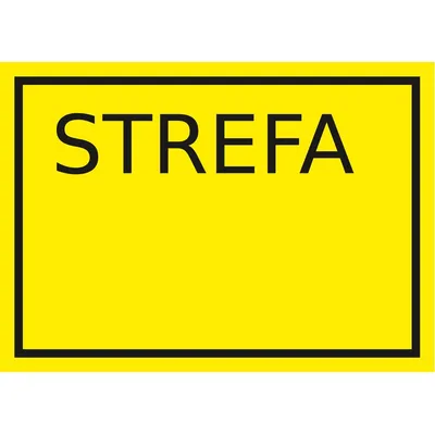 Znak TDC 1 Strefa Zagrożenia Wybuchem /TDC