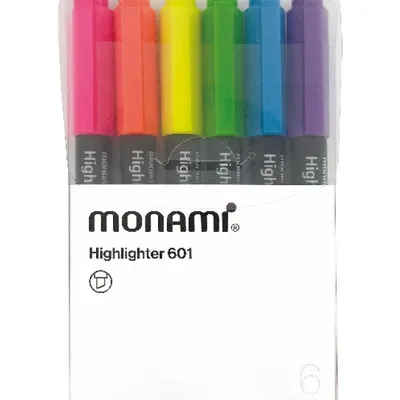 Zakreślacz 601 6 kol. MonAmi (2060067569)