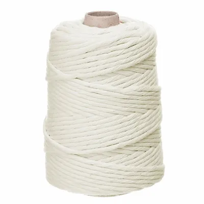 Sznurek Bawełniany Skręcany 5mm 100m Śmietankowy / DpCraft