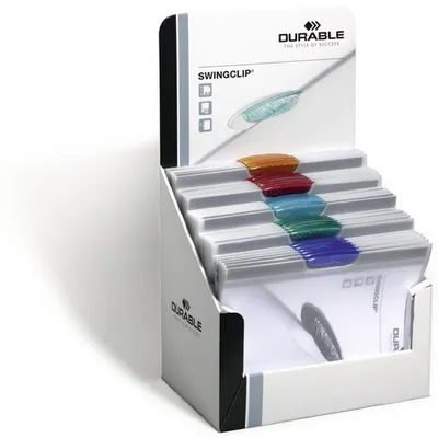 Komplet Skoroszytów Swingclip Display 30szt. Mix Kolorów /Durable 227800