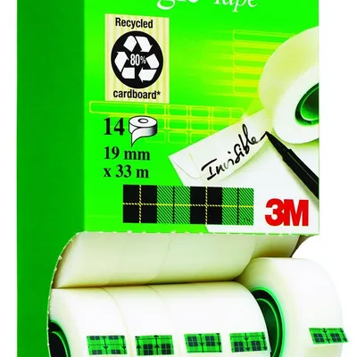 Taśma Biurowa Scotch Magic (8-1933R14 Tpr) Matowa 19Mm 33M 12Szt. 2 Rolki Gratis
