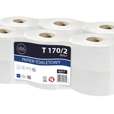 Papier Toaletowy Ellis Jumbo Biały 2w Celuloza T170 ( 12szt. )