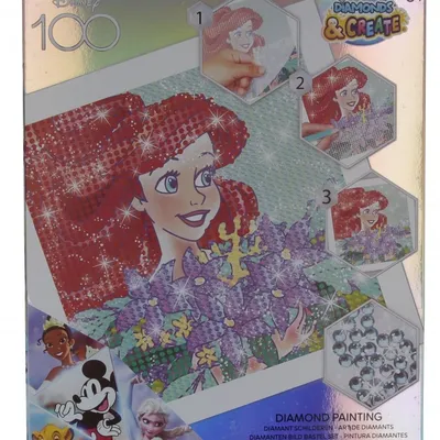 Mozaika Cekinowa 19x19 Księżniczka Arielka
