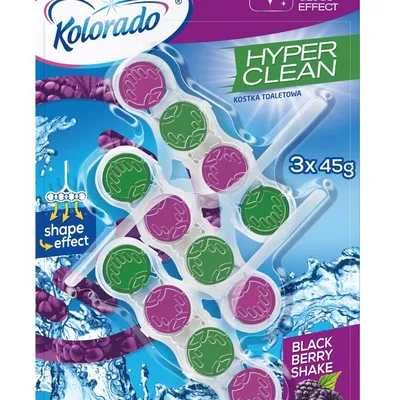 Kostka do WC 45g A'3 Hyper Clean Blackberry Shake / Kolorado