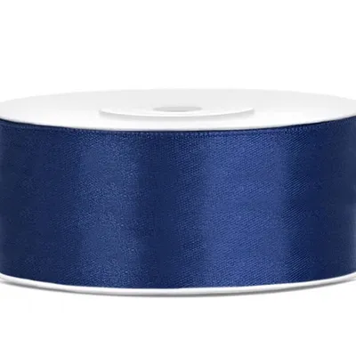Wstążka Dekoracyjna 25mm x 25m Granatowa