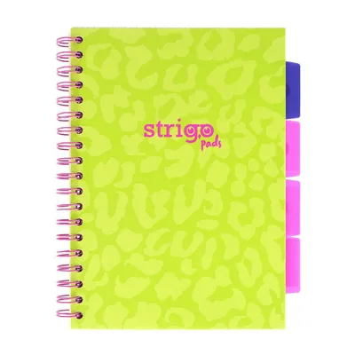 Kołozeszyt B5 200K kratka Project Book Neon Zielony / Strigo Pads