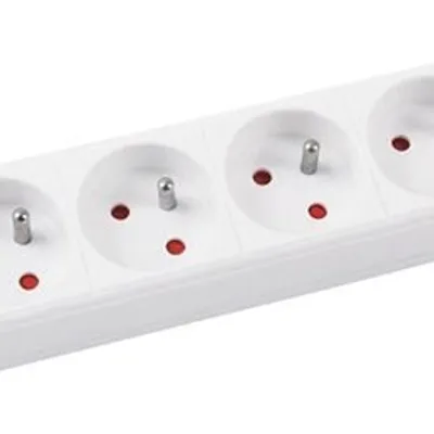 Przedłużacz Office Products 6 Gniazd 5M Z Uziemieniem Biały